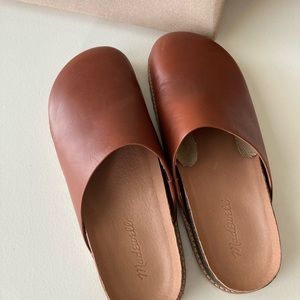 NIB Madewell Layne Leather Clog Mule
